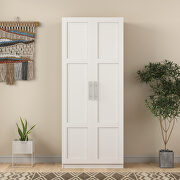 High wardrobe with 2 doors in white by La Spezia additional picture 11
