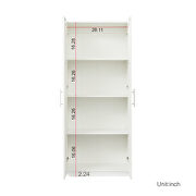 High wardrobe with 2 doors in white by La Spezia additional picture 3