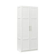 High wardrobe with 2 doors in white by La Spezia additional picture 6