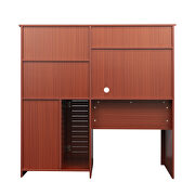 Home office computer desk with hutch in teak by La Spezia additional picture 5