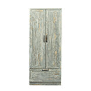 High wardrobe with 2 doors in gray by La Spezia additional picture 3