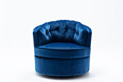 Blue velvet modern leisure swivel accent chair by La Spezia additional picture 6