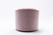 Pink velvet modern leisure swivel accent chair by La Spezia additional picture 3