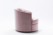 Pink velvet modern leisure swivel accent chair by La Spezia additional picture 9
