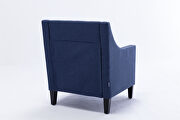 Accent armchair living room chair, navy linen by La Spezia additional picture 7