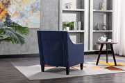 Accent armchair living room chair, navy linen by La Spezia additional picture 9