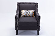 Accent armchair living room chair, charcoal linen by La Spezia additional picture 10