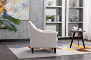 Accent armchair living room chair, beige linen by La Spezia additional picture 16