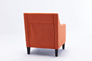 Accent armchair living room chair, orange linen by La Spezia additional picture 6