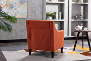 Accent armchair living room chair, orange linen by La Spezia additional picture 7