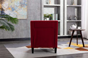 Accent armchair living room chair, red linen by La Spezia additional picture 2