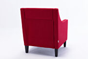 Accent armchair living room chair, red linen by La Spezia additional picture 8