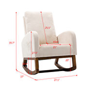Living room comfortable rocking chair living room chair beige by La Spezia additional picture 14