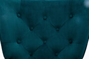 Accent chair living room/bed room, modern leisure chair teal color microfiber fabric by La Spezia additional picture 5