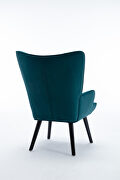 Accent chair living room/bed room, modern leisure chair teal color microfiber fabric by La Spezia additional picture 10