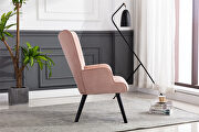 Accent chair living room/bed room, modern leisure chair pink velvet fabric by La Spezia additional picture 14