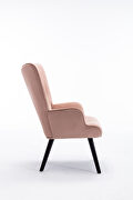 Accent chair living room/bed room, modern leisure chair pink velvet fabric by La Spezia additional picture 16