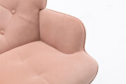 Accent chair living room/bed room, modern leisure chair pink velvet fabric by La Spezia additional picture 7