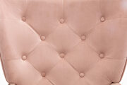 Accent chair living room/bed room, modern leisure chair pink velvet fabric by La Spezia additional picture 10