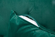 Loveseat sofa with rose gold metal feet and green velvet by La Spezia additional picture 2