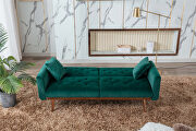 Loveseat sofa with rose gold metal feet and green velvet by La Spezia additional picture 13