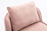 Pink velvet swivel accent barrel chair by La Spezia additional picture 14