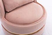 Pink velvet swivel accent barrel chair by La Spezia additional picture 16
