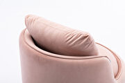 Pink velvet swivel accent barrel chair by La Spezia additional picture 8