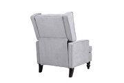 Comfortable rocking chair accent chair with light gray fabric by La Spezia additional picture 11