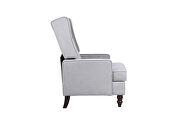 Comfortable rocking chair accent chair with light gray fabric by La Spezia additional picture 17