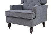 Comfortable rocking chair accent chair with dark gray fabric by La Spezia additional picture 7