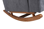 Comfortable rocking chair accent chair with dark gray fabric by La Spezia additional picture 10