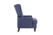 Comfortable rocking chair accent chair with navy fabric by La Spezia additional picture 13