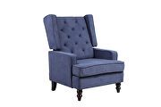 Comfortable rocking chair accent chair with navy fabric by La Spezia additional picture 15