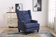 Comfortable rocking chair accent chair with navy fabric by La Spezia additional picture 17