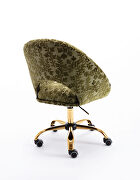 Modern leisure swivel office chair green velvet by La Spezia additional picture 6