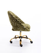 Modern leisure swivel office chair green velvet by La Spezia additional picture 8