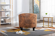 Light coffee linen accent barrel chair living room chair by La Spezia additional picture 11
