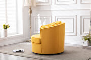 Yellow velvet modern leisure swivel accent chair by La Spezia additional picture 13