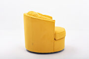 Yellow velvet modern leisure swivel accent chair by La Spezia additional picture 14