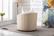 Ivory velvet modern leisure swivel accent chair by La Spezia additional picture 15