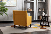 Accent armchair living room chair, yellow linen by La Spezia additional picture 6