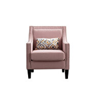 Accent armchair living room chair, pink linen by La Spezia additional picture 2