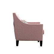 Accent armchair living room chair, pink linen by La Spezia additional picture 11