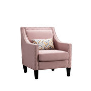 Accent armchair living room chair, pink linen by La Spezia additional picture 12