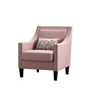 Accent armchair living room chair, pink linen by La Spezia additional picture 5