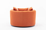 Orange modern swivel accent chair barrel chair for hotel living room by La Spezia additional picture 7
