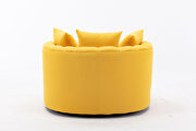 Yellow modern swivel accent chair barrel chair for hotel living room by La Spezia additional picture 4