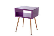 Mirror nightstand, end/ side table in purple finish by La Spezia additional picture 14