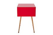 Mirror nightstand, end/ side table in wire red finish by La Spezia additional picture 6